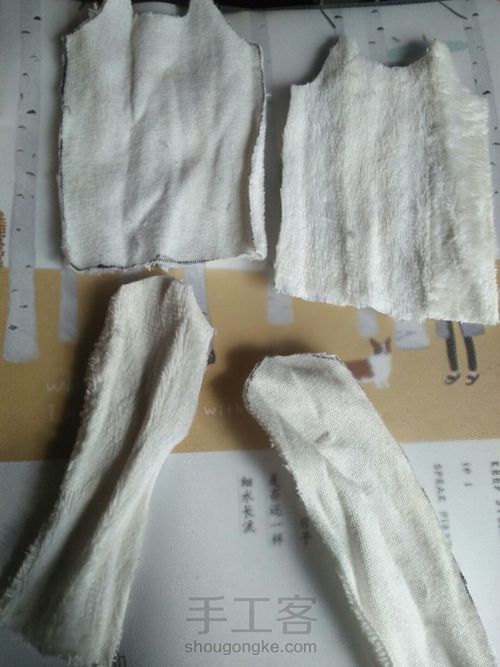 六分娃娃的冬季上衣 第3步