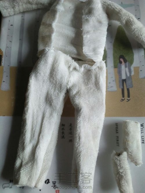 六分娃娃的冬季上衣 第8步