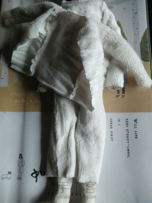 六分娃娃的冬季上衣 第9步