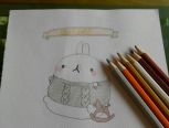 画一只土豆兔/MOLANG兔