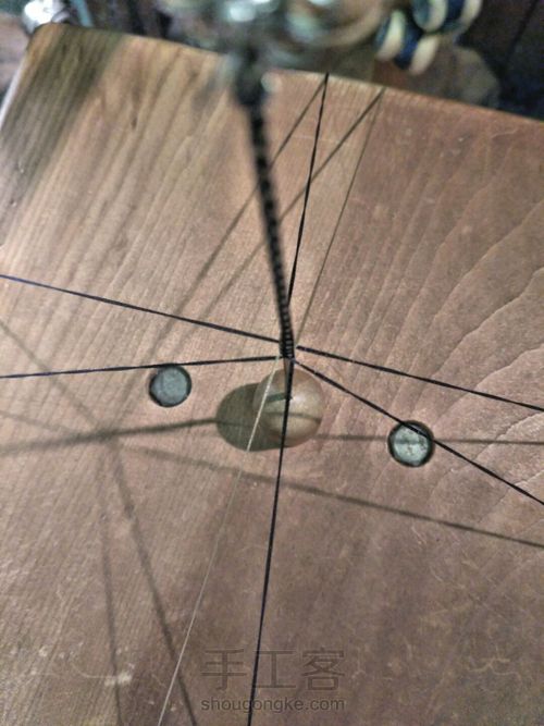 组纽江户八つ应用——星模样 第2步