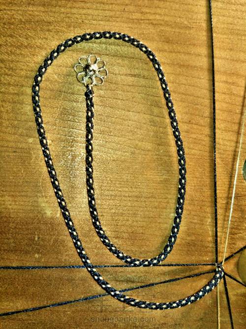 组纽江户八つ应用——星模样 第3步