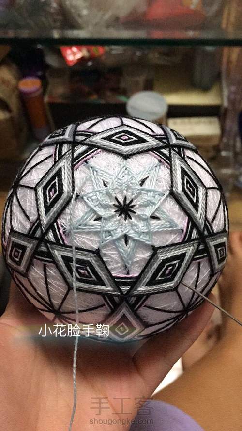 【小花脸】手鞠冰淇淋 第6步