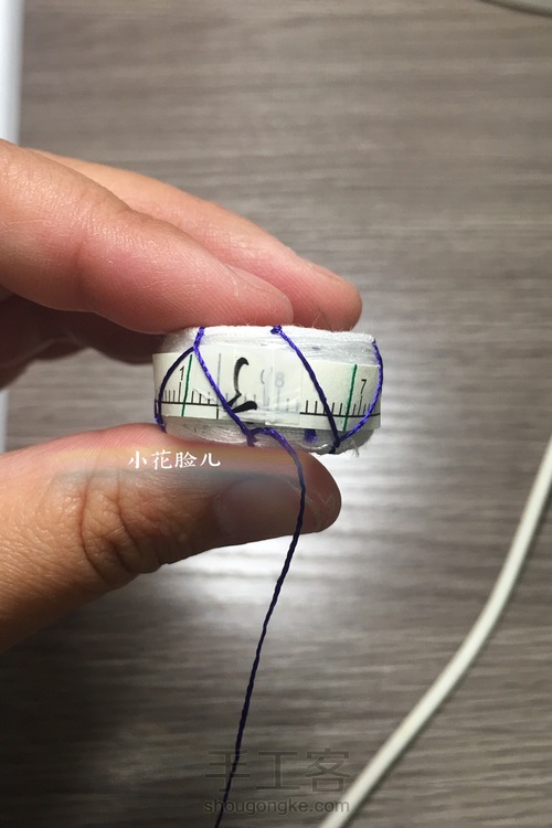 【小花脸】加贺指贯顶针青海波二跳 第7步