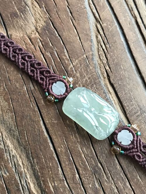 翡翠荷叶手牌手绳 第1步