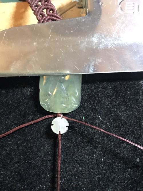 翡翠荷叶手牌手绳 第5步