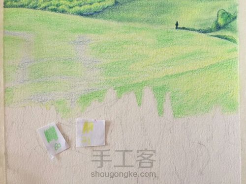 【转载】用彩铅画风景画 第3步