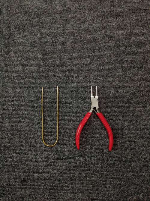 创意手工U形发簪子，没有创意我不做。 第2步