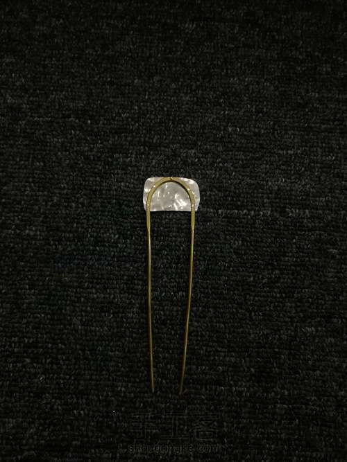 创意手工U形发簪子，没有创意我不做。 第10步