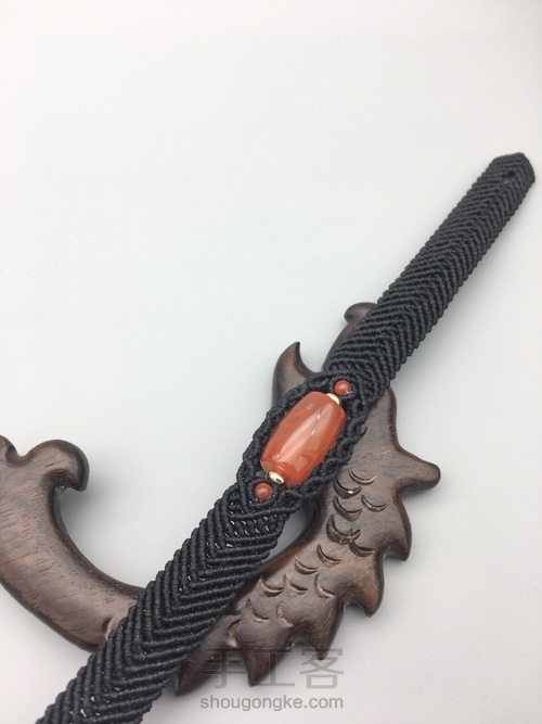 男款南红转运珠手链 第2步