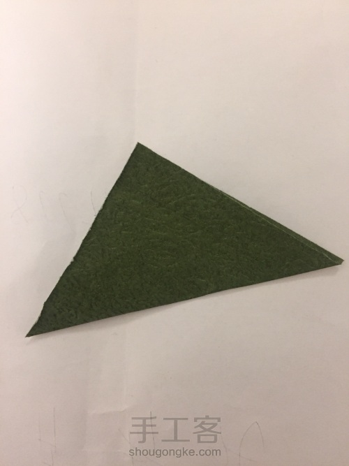 绣球花绿叶折纸教程 第5步