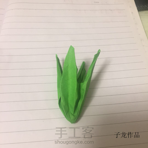 牵牛花花萼折纸教程 第10步