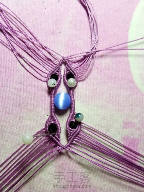 仿外网手链教程 第26步