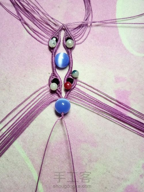 仿外网手链教程 第29步