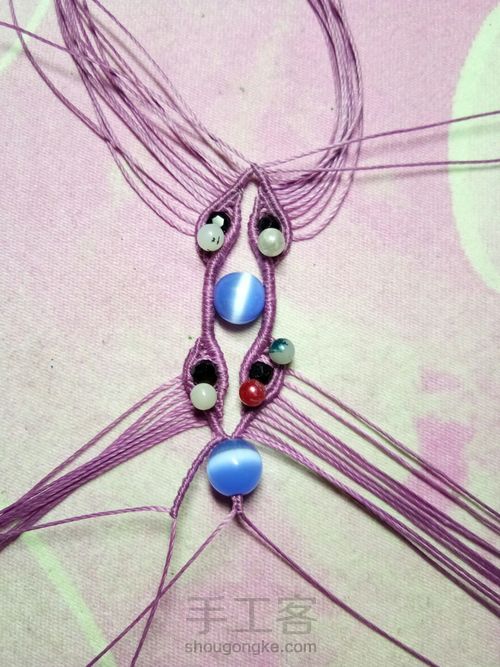 仿外网手链教程 第30步