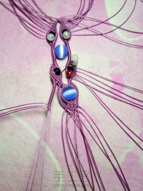 仿外网手链教程 第42步