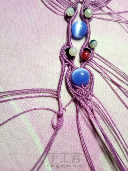 仿外网手链教程 第43步