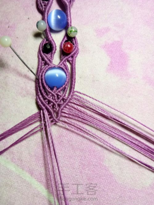 仿外网手链教程 第46步