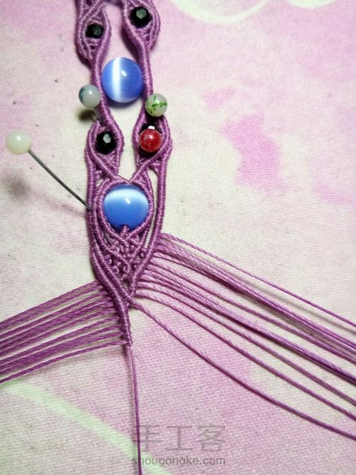 仿外网手链教程 第48步