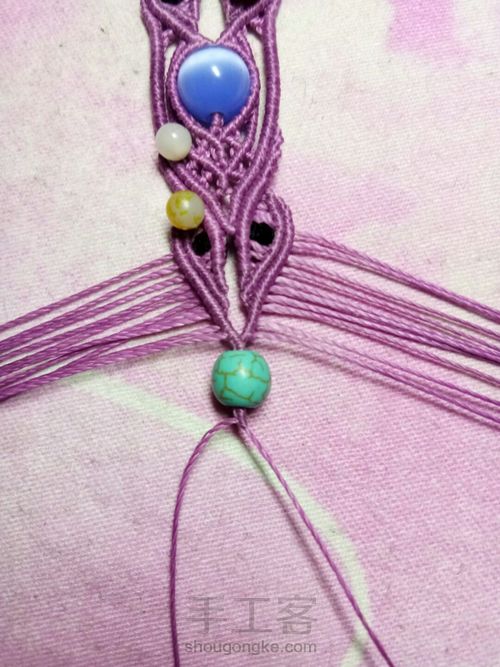 仿外网手链教程 第53步