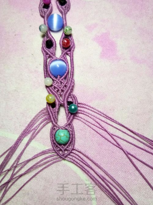 仿外网手链教程 第54步