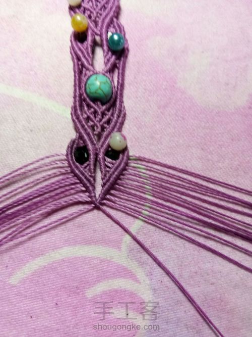 仿外网手链教程 第62步