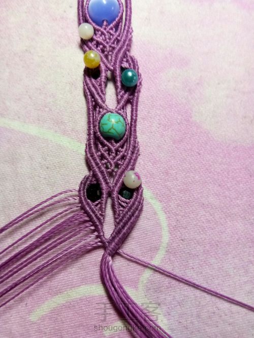 仿外网手链教程 第63步