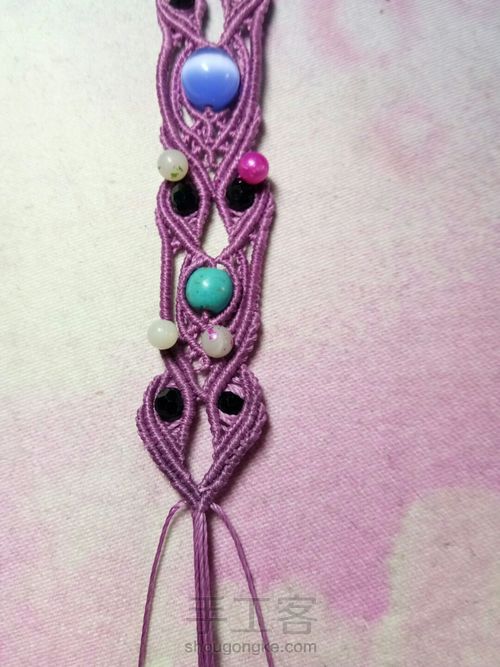 仿外网手链教程 第66步