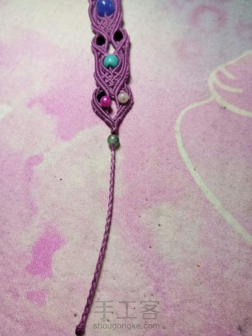 仿外网手链教程 第67步