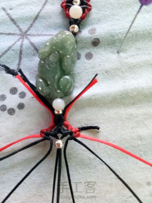 首创翡翠貔貅手链男士款 第15步