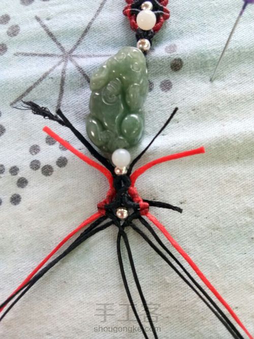 首创翡翠貔貅手链男士款 第16步