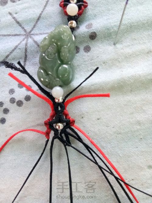 首创翡翠貔貅手链男士款 第18步