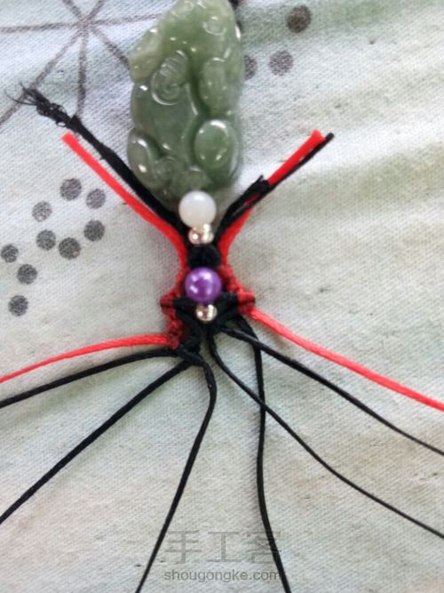 首创翡翠貔貅手链男士款 第19步