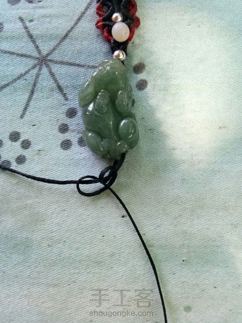 首创翡翠貔貅手链男士款 第2步