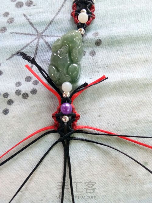 首创翡翠貔貅手链男士款 第22步