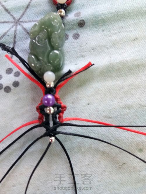 首创翡翠貔貅手链男士款 第23步