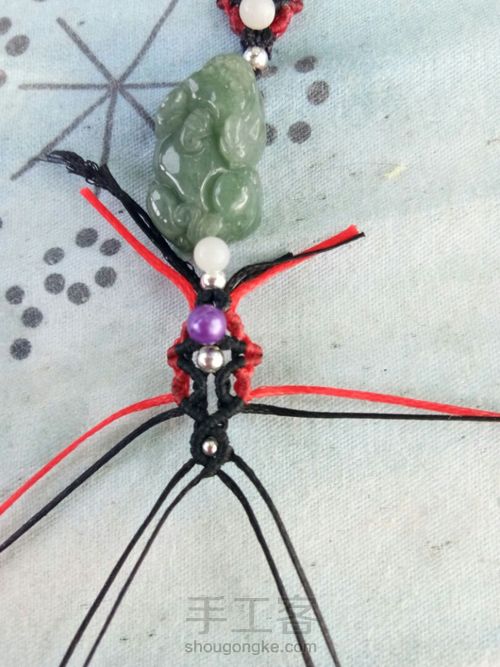 首创翡翠貔貅手链男士款 第24步