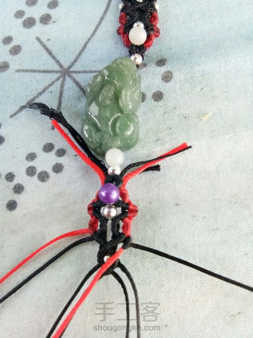 首创翡翠貔貅手链男士款 第25步