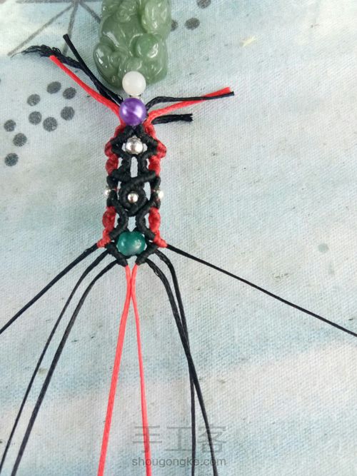 首创翡翠貔貅手链男士款 第33步