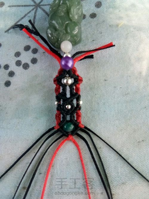 首创翡翠貔貅手链男士款 第34步