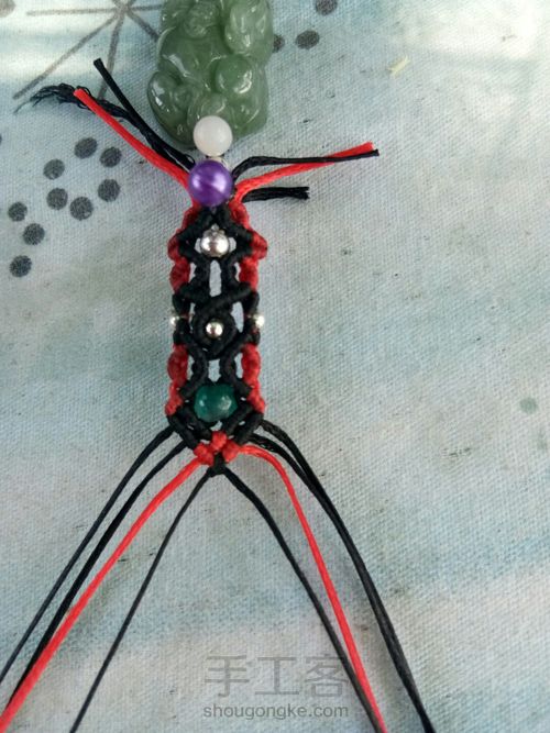 首创翡翠貔貅手链男士款 第35步