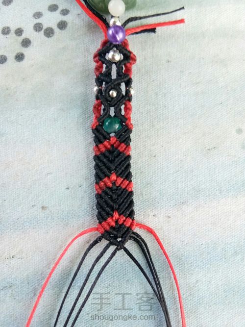 首创翡翠貔貅手链男士款 第36步