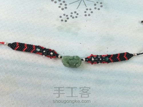 首创翡翠貔貅手链男士款 第44步