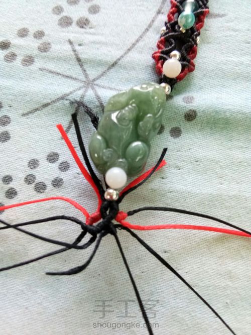 首创翡翠貔貅手链男士款 第9步