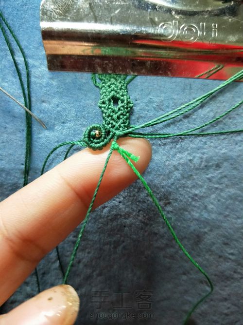 南红花花手链 第35步