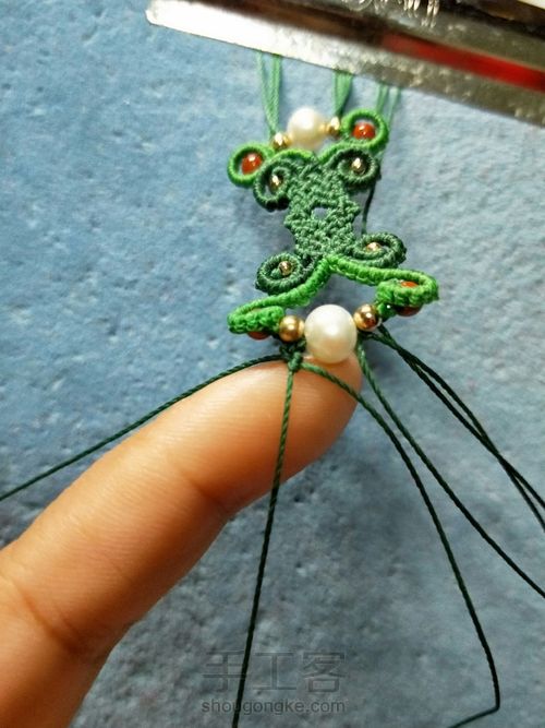 南红花花手链 第50步