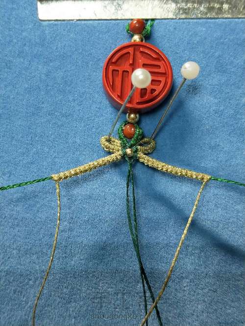 朱砂福配绳 第15步