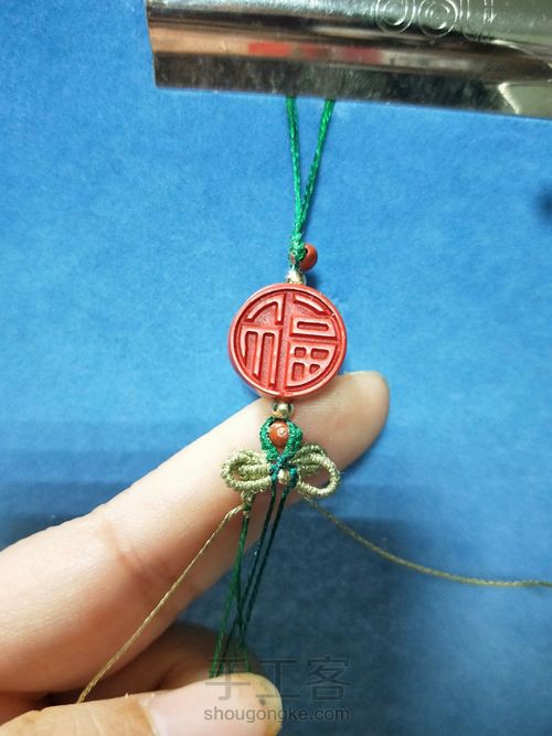 朱砂福配绳 第17步