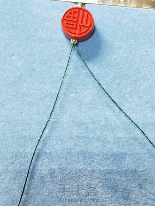 朱砂福配绳 第2步