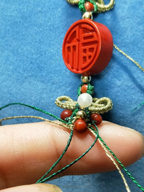 朱砂福配绳 第26步